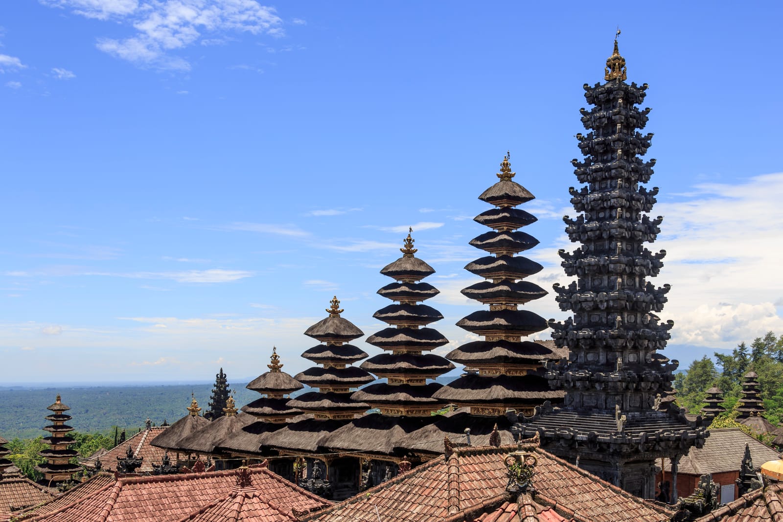 Besakih Temple complex on the slopes of Mount Agung