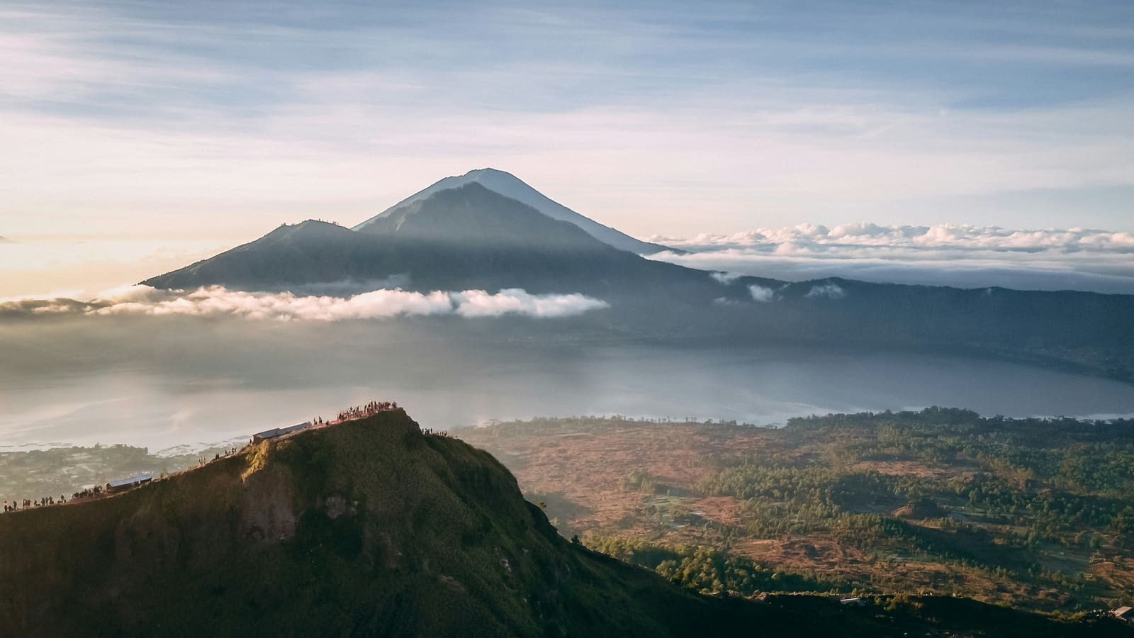 Mount Batur in the Kintamani highlands