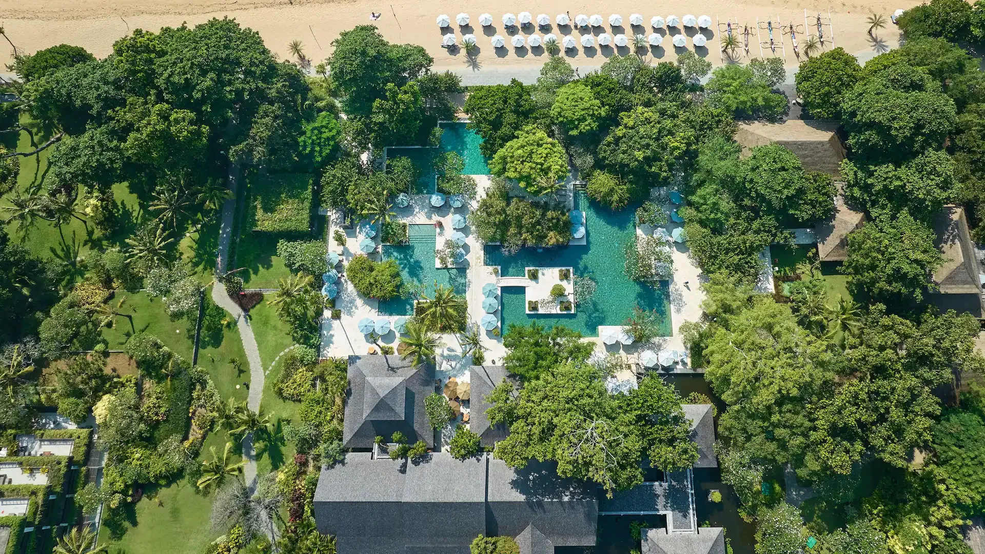 Aerial view of Hyatt Regency Bali