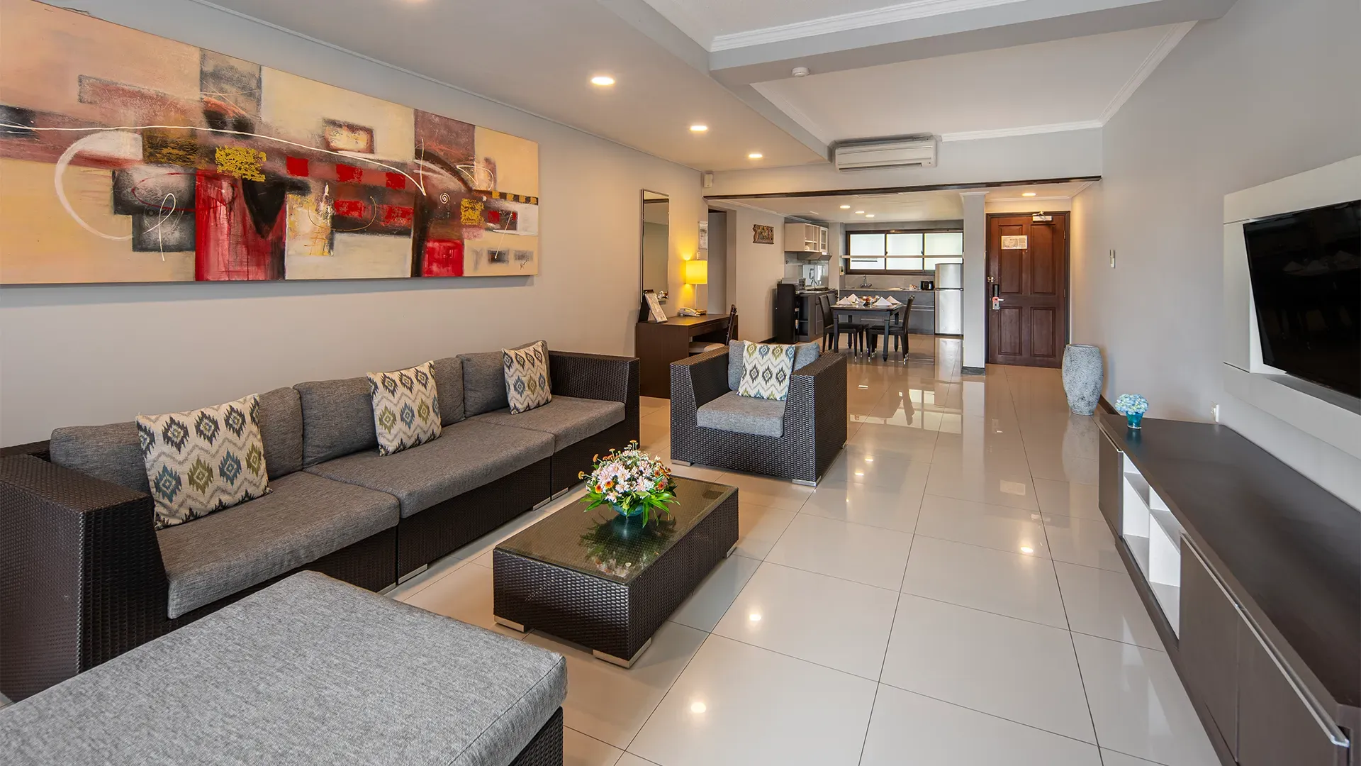 Spacious suite interior at Prime Plaza Suites Sanur